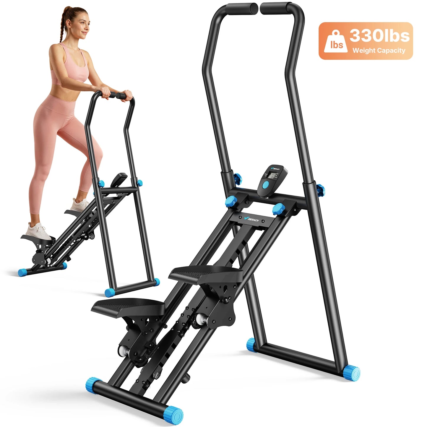MERACH Foldable Stair Stepper Indoor Full Body Workout Machine