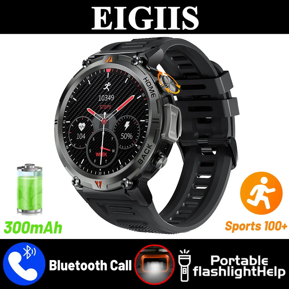 EIGIIS KE3 Bluetooth Smartwatch for Men Heart Rate
