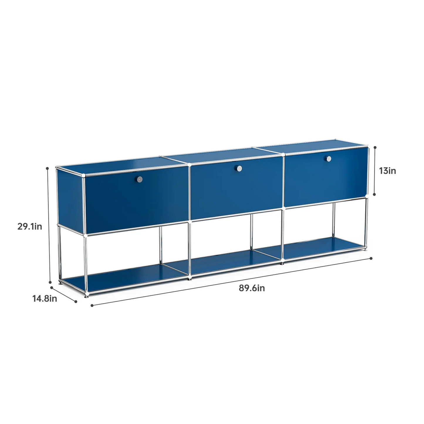 Stainless Steel Storage Cabinet and TV Stand for Living Room