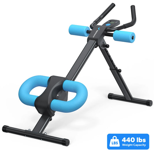 MERACH Ab Machine Adjustable Trainer Foldable Knee Protection System