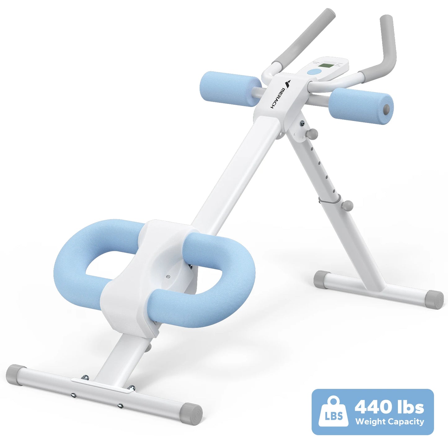 MERACH Ab Machine Adjustable Trainer Foldable Knee Protection System