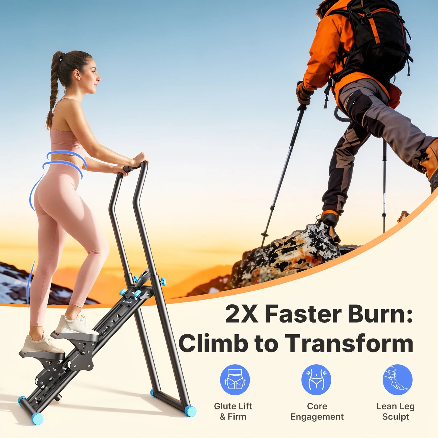 MERACH Foldable Stair Stepper Indoor Full Body Workout Machine