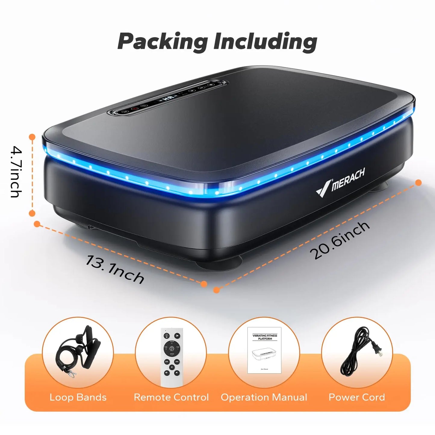 MERACH Vibration Plate Exercise Machine For Workout And Lymphatic Drainage