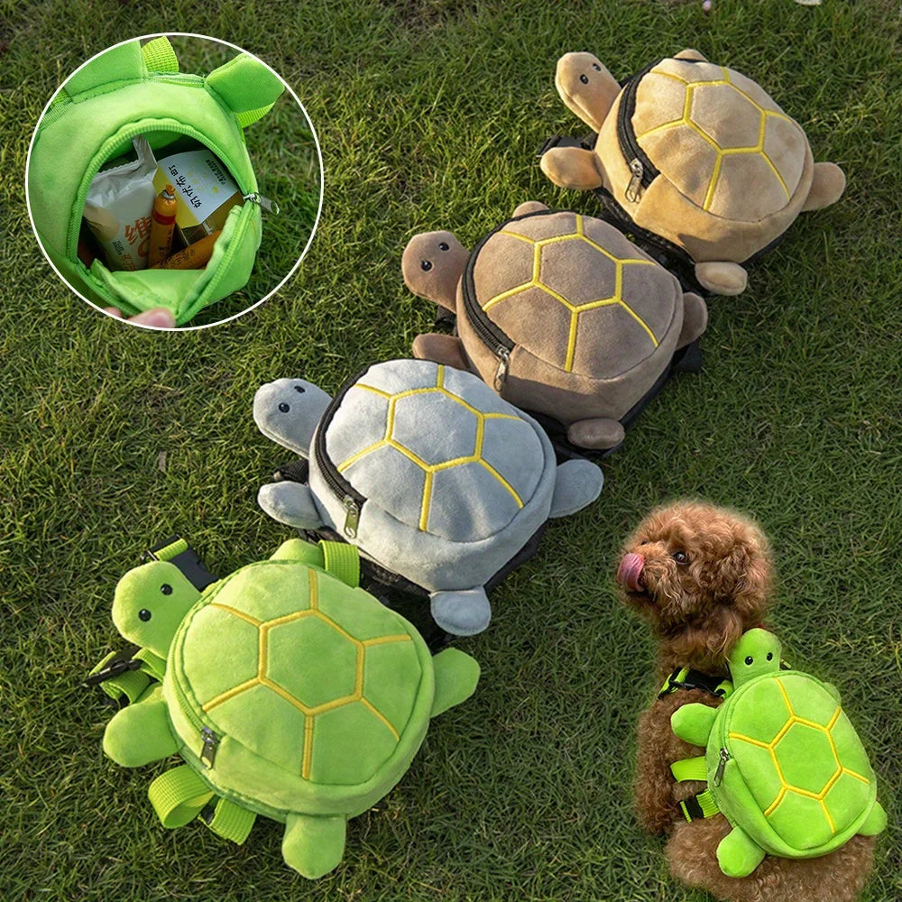 Turtle Shaped Dog Backpack Carrier For Small Dogs With Straps