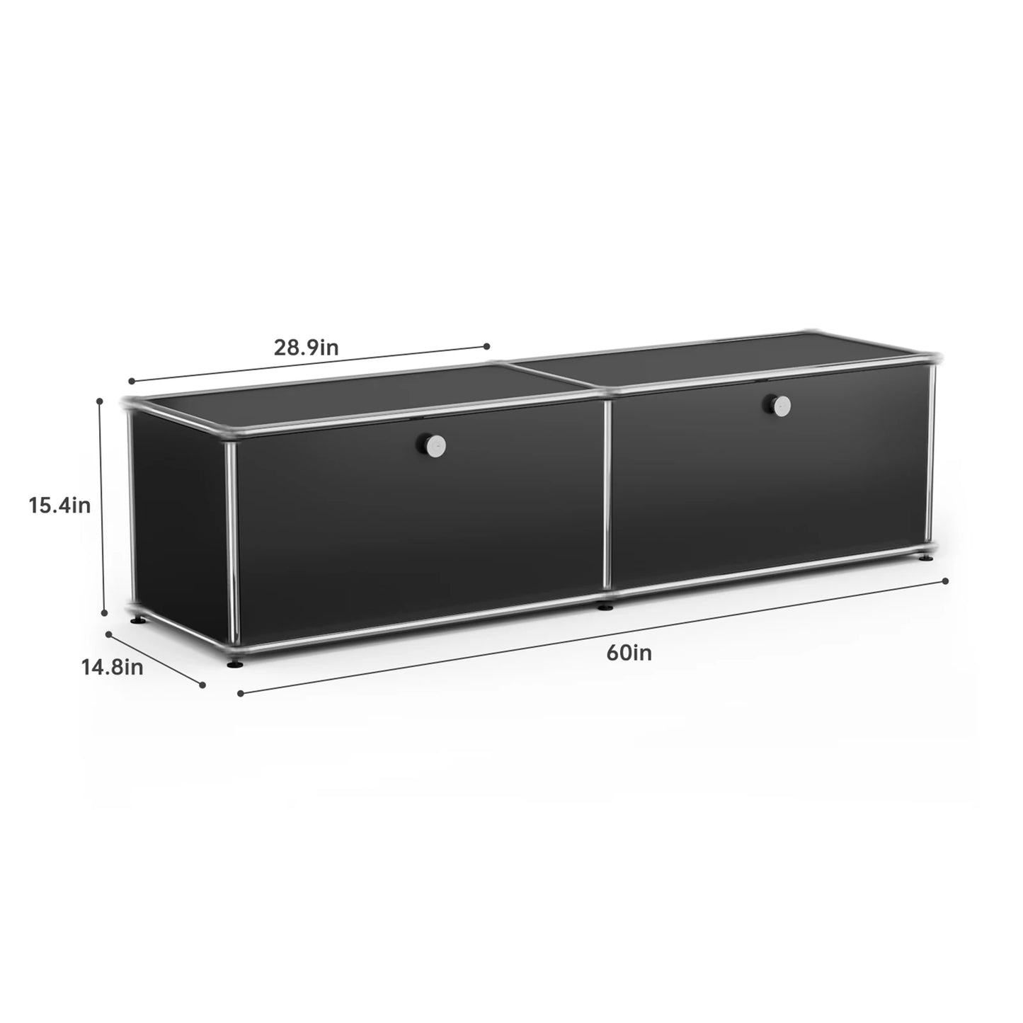 Stainless Steel Storage Cabinet and TV Stand for Living Room