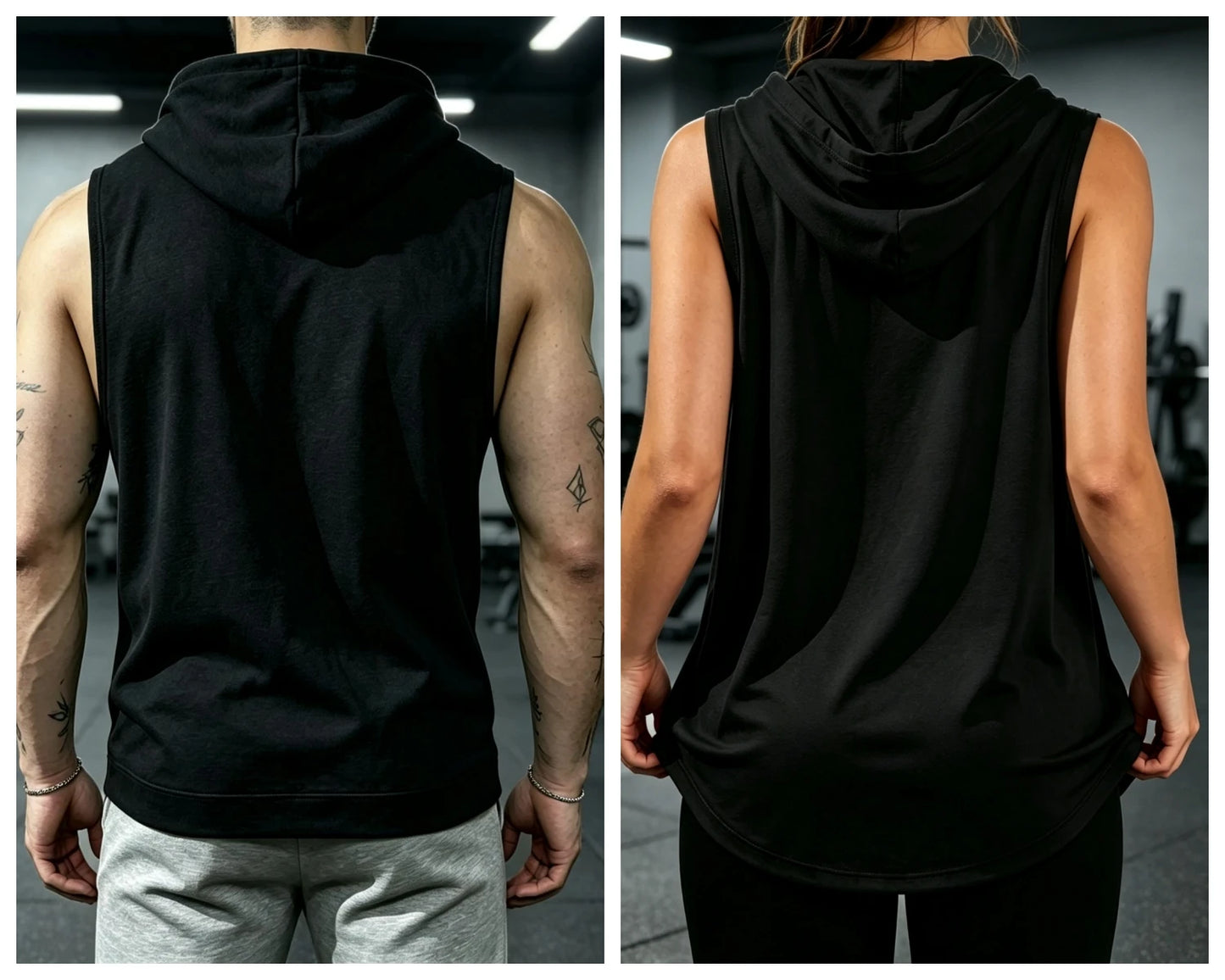 Unisex Sleeveless Hooded Gym Tank Top for Daily Workouts