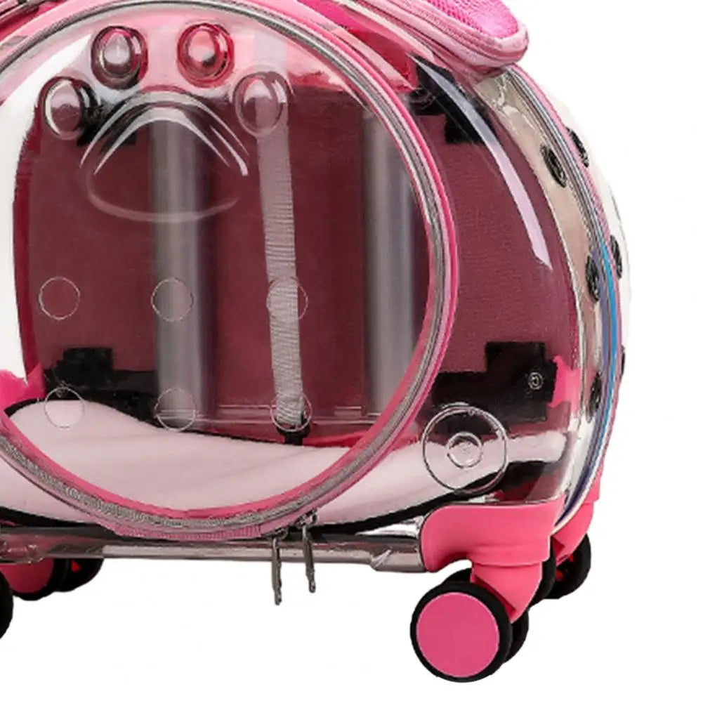 Pet Trolley Case Portable Transparent Cat Bag Multifunctional Pet Backpack
