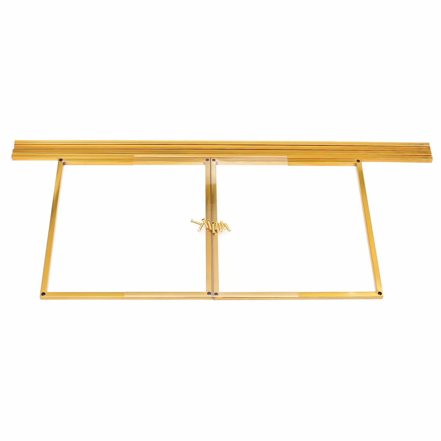 Gold Metal Flower Stand 80cm Tall Elegant Iron Column for Wedding, Party, Home, Garden Decor