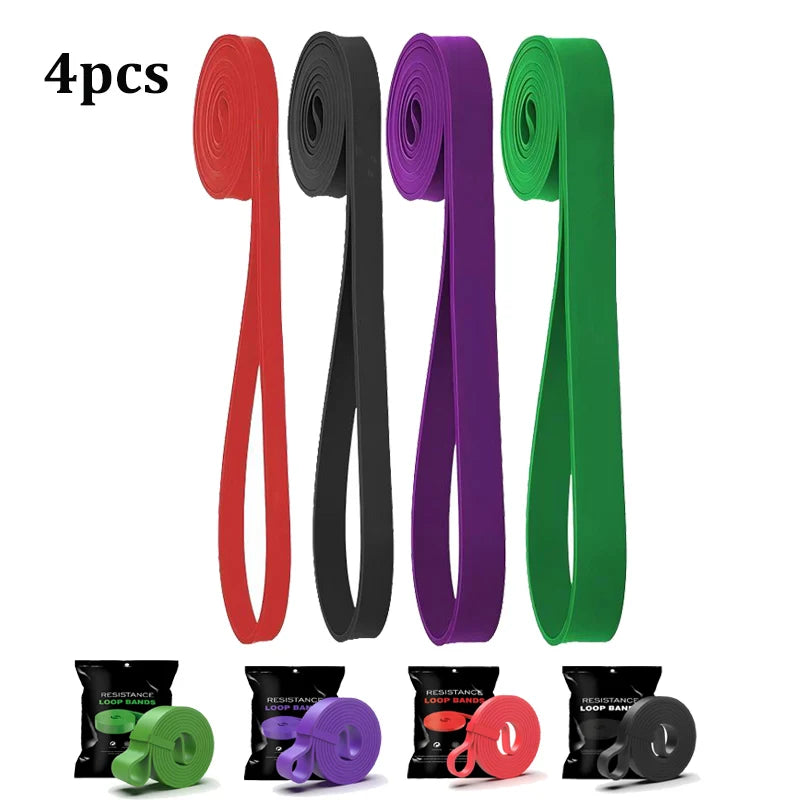 Pull Up Assistance Bands Set, 4 Level Resistance For Full Body Training