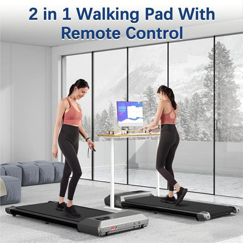 Superun 2-In-1 Treadmill For Home With LCD Display 2.5HP 300 Pounds Capacity