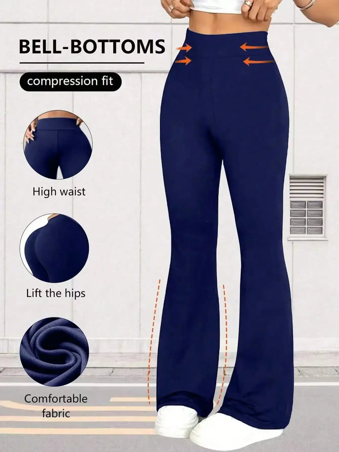 Women's High Waist Flare Yoga Pants For Fitness And Comfort