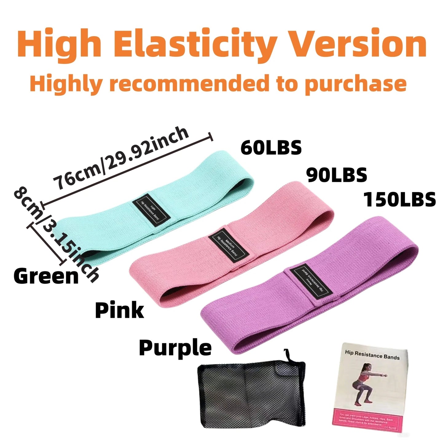 Basic Fabric Resistance Hip Booty Bands Glutes and Thighs Workout