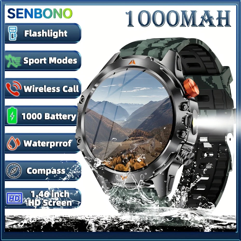 SENBONO AMOLED Smartwatch IP68 Waterproof With 25 Day Battery Life