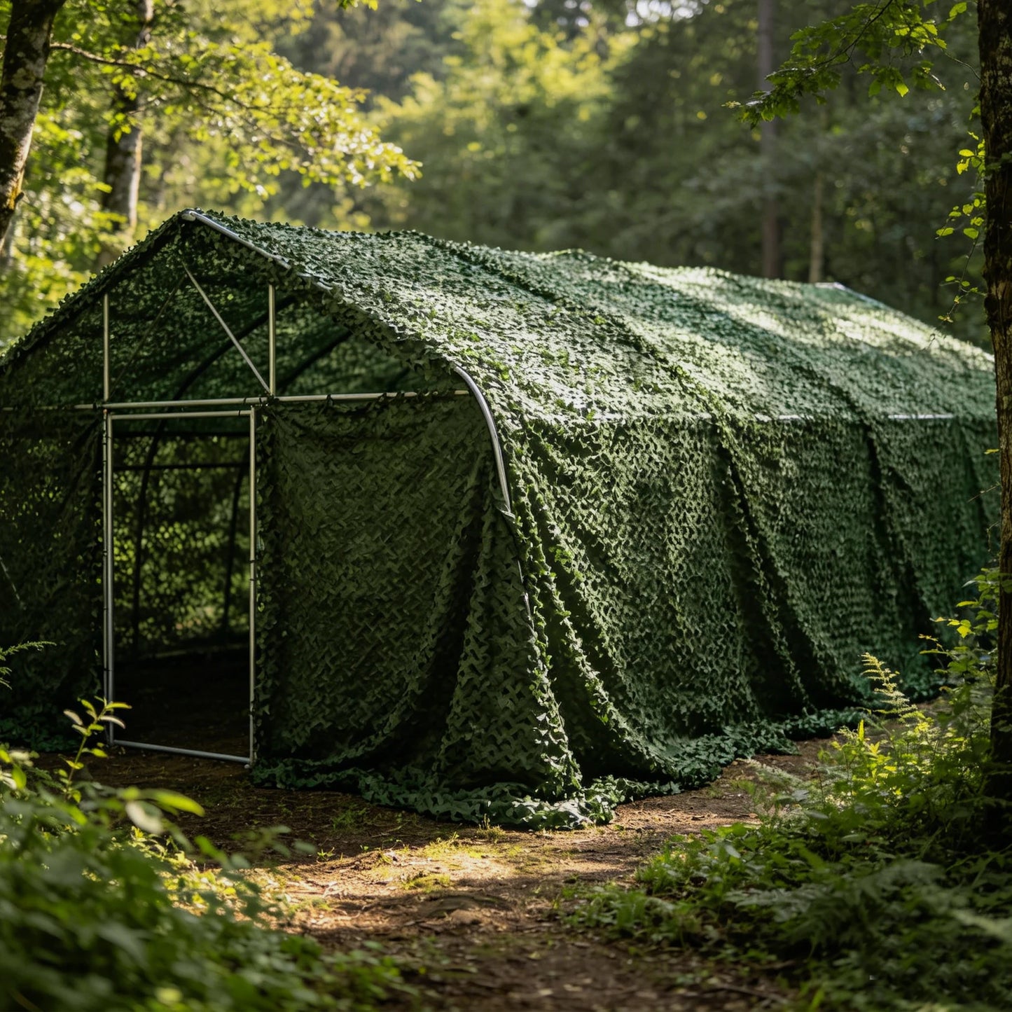 6*3m Hunting Net, 150D Polyester Camouflage Net, Outdoor Camouflage Net for Camping, Shading, Decoration, Suitable for Various Seasons