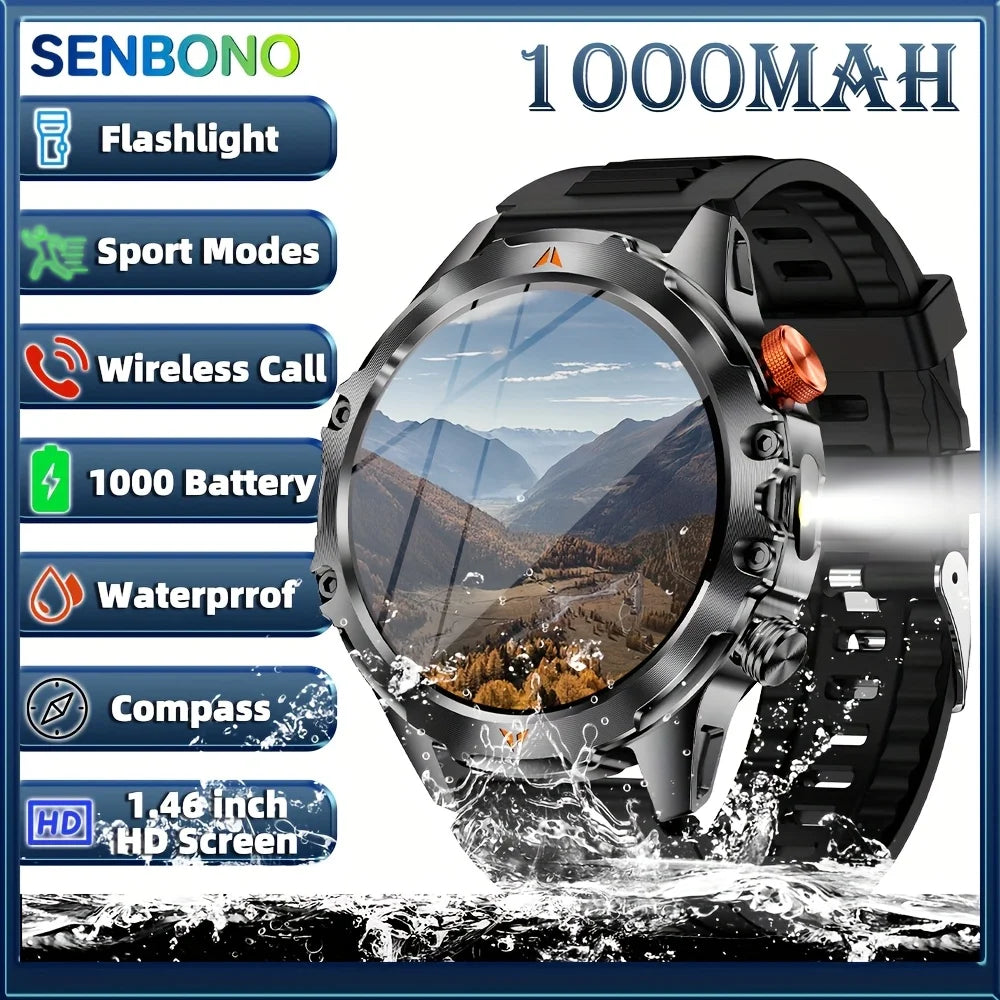 SENBONO AMOLED Smartwatch IP68 Waterproof With 25 Day Battery Life
