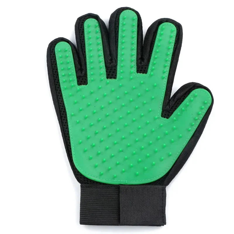 Silicone Pet Grooming Gloves Cats Hair Brush and Comb Gloves To Bathe Dogs Cleaning Hair Removal  for Dog Animal Use Supplies