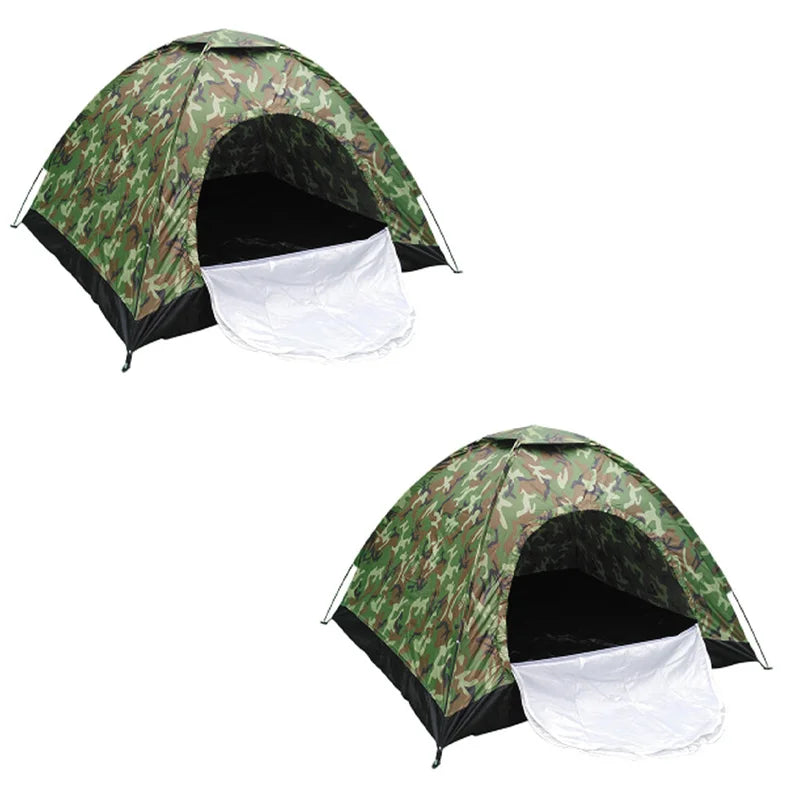 US 1-2 Person Outdoor Camping Tent Waterproof for Family Camouflage Hiking