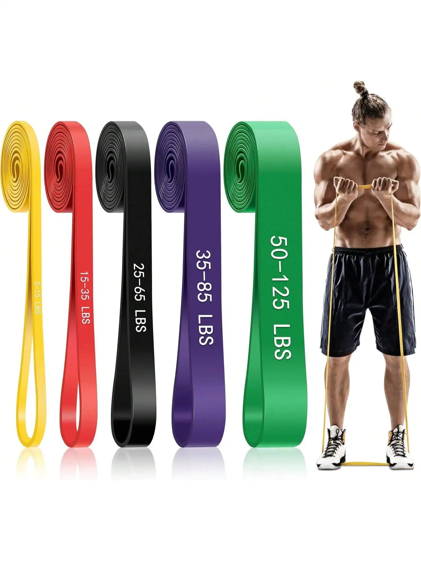 Multifunctional Resistance Bands Set For Pull Ups And Full Body