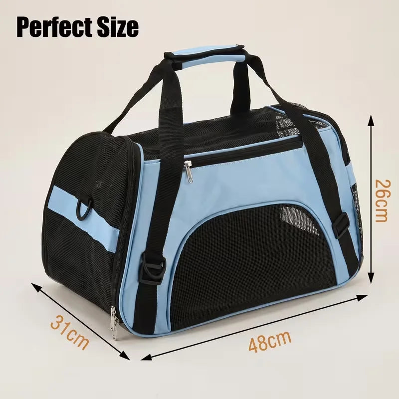 Breathable Mesh Pet Carrier Backpack For Small Dogs And Cats