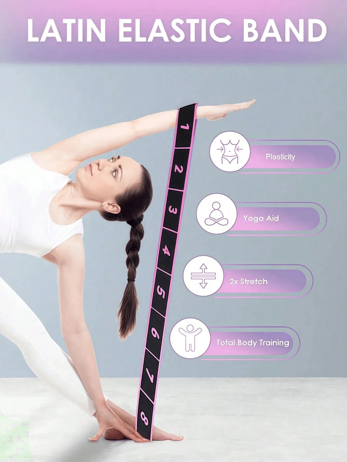 Yoga Elastic Band Fitness Resistance Band For Pilates And Gymnastics