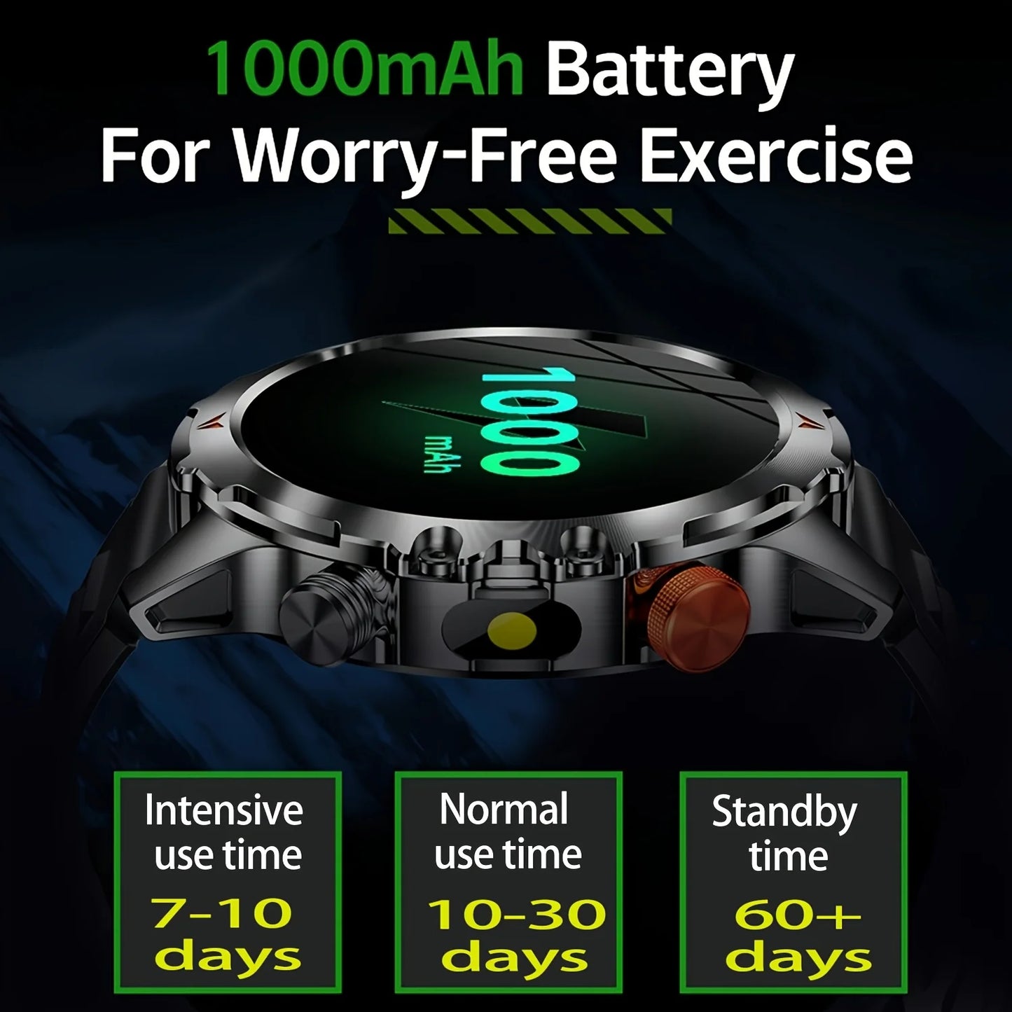 SENBONO AMOLED Smartwatch IP68 Waterproof With 25 Day Battery Life