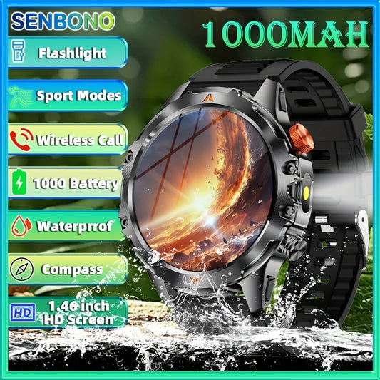 SENBONO AMOLED Smartwatch IP68 Waterproof With 25 Day Battery Life