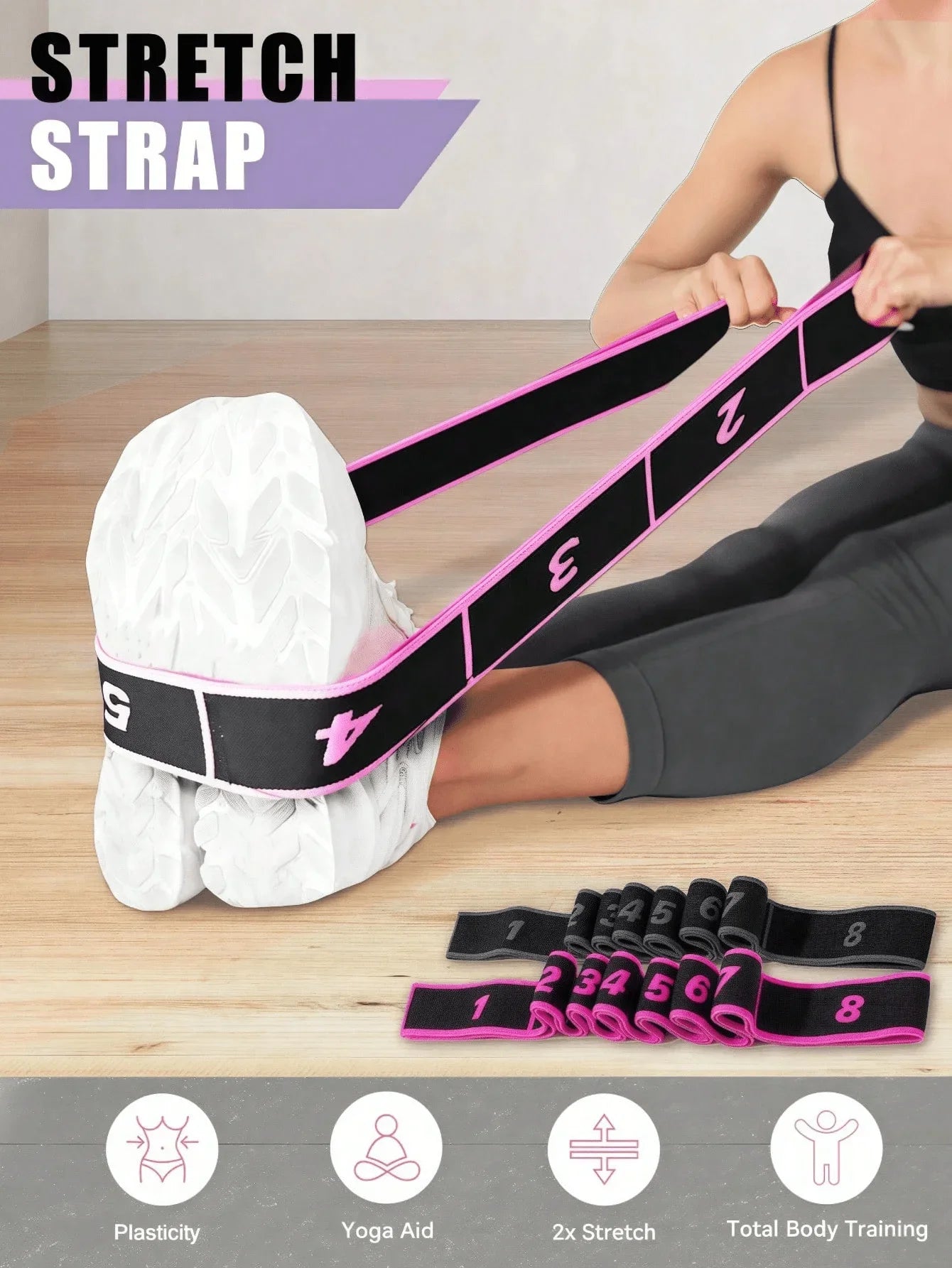 Yoga Elastic Band Fitness Resistance Band For Pilates And Gymnastics