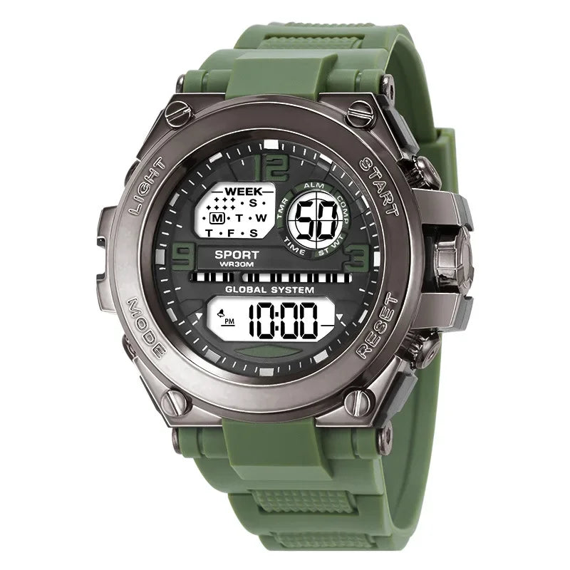 Multifunction Men's Sports Watch Waterproof Luminous LED Digital