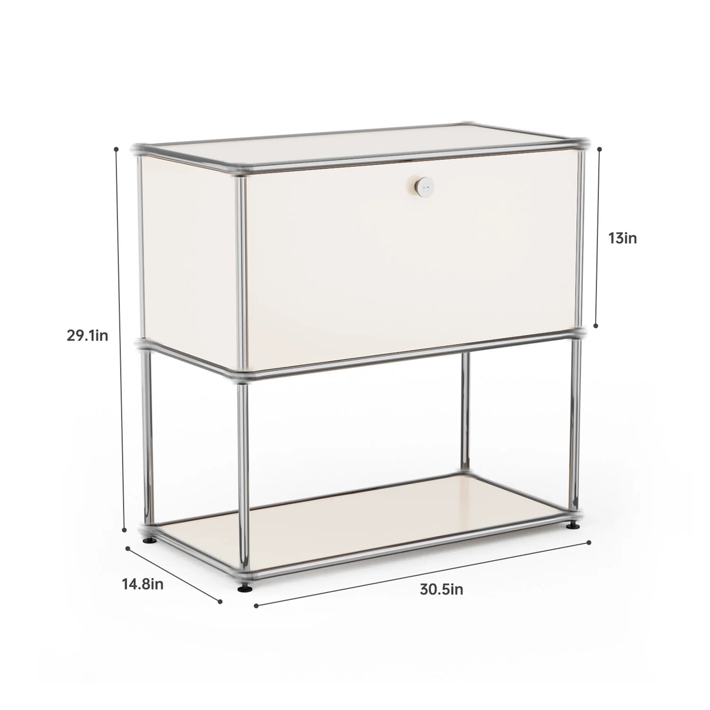 Stainless Steel Storage Cabinet and TV Stand for Living Room