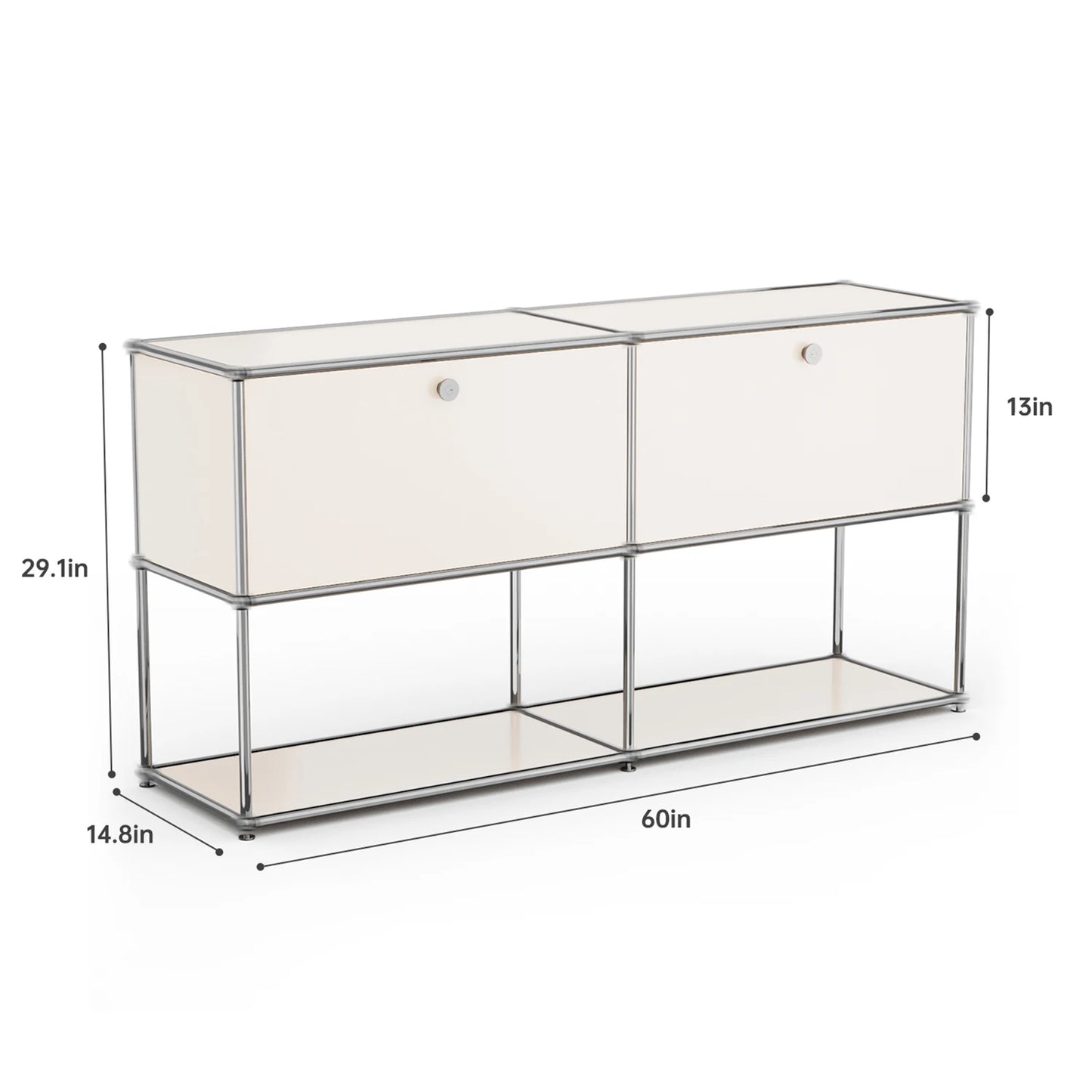 Stainless Steel Storage Cabinet and TV Stand for Living Room