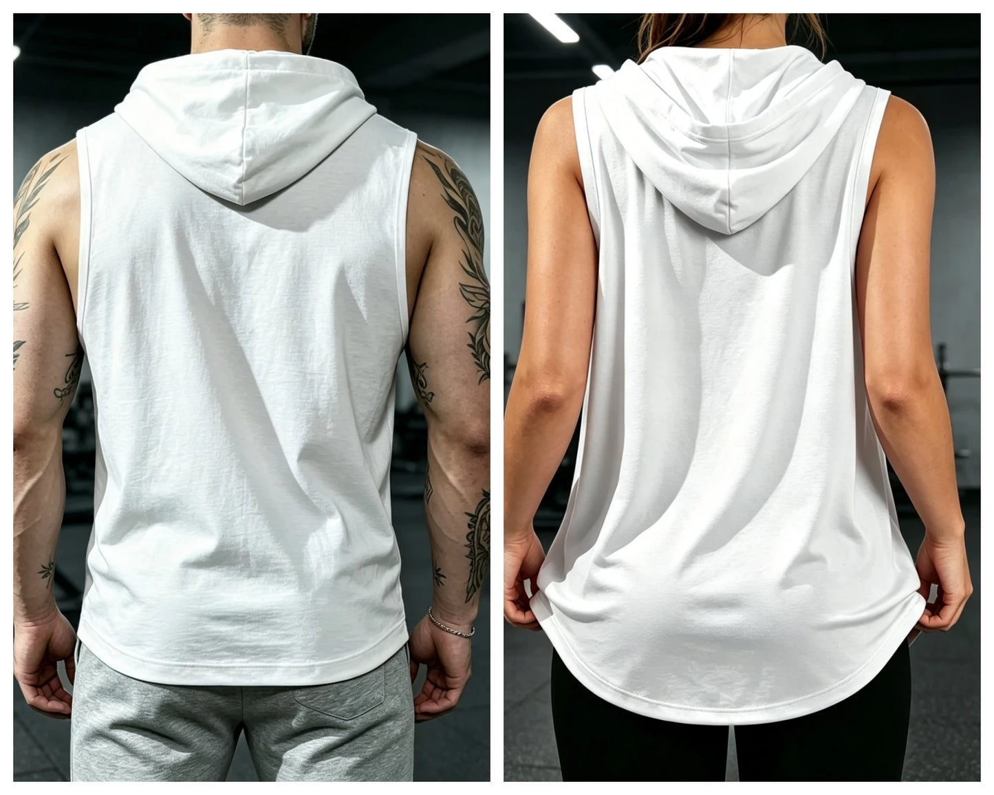 Unisex Sleeveless Hooded Gym Tank Top for Daily Workouts