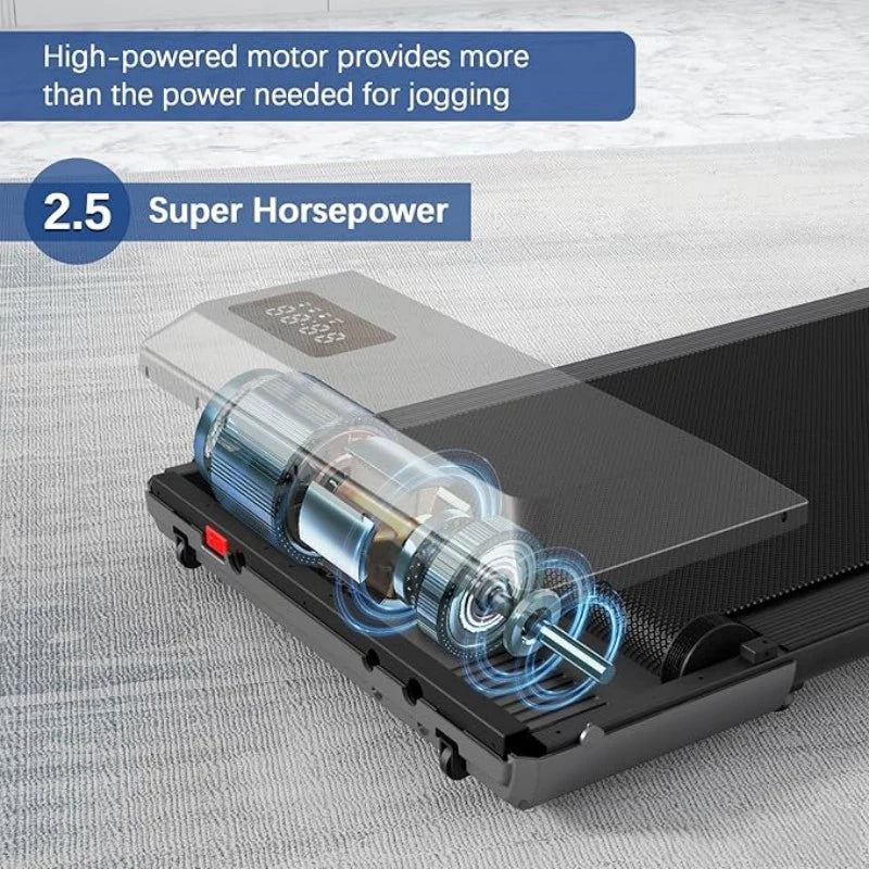Superun 2-In-1 Treadmill For Home With LCD Display 2.5HP 300 Pounds Capacity