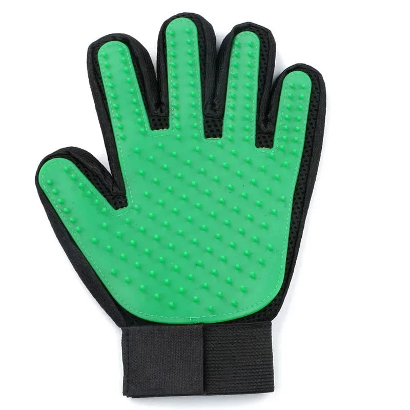 Silicone Pet Grooming Gloves Cats Hair Brush and Comb Gloves To Bathe Dogs Cleaning Hair Removal  for Dog Animal Use Supplies