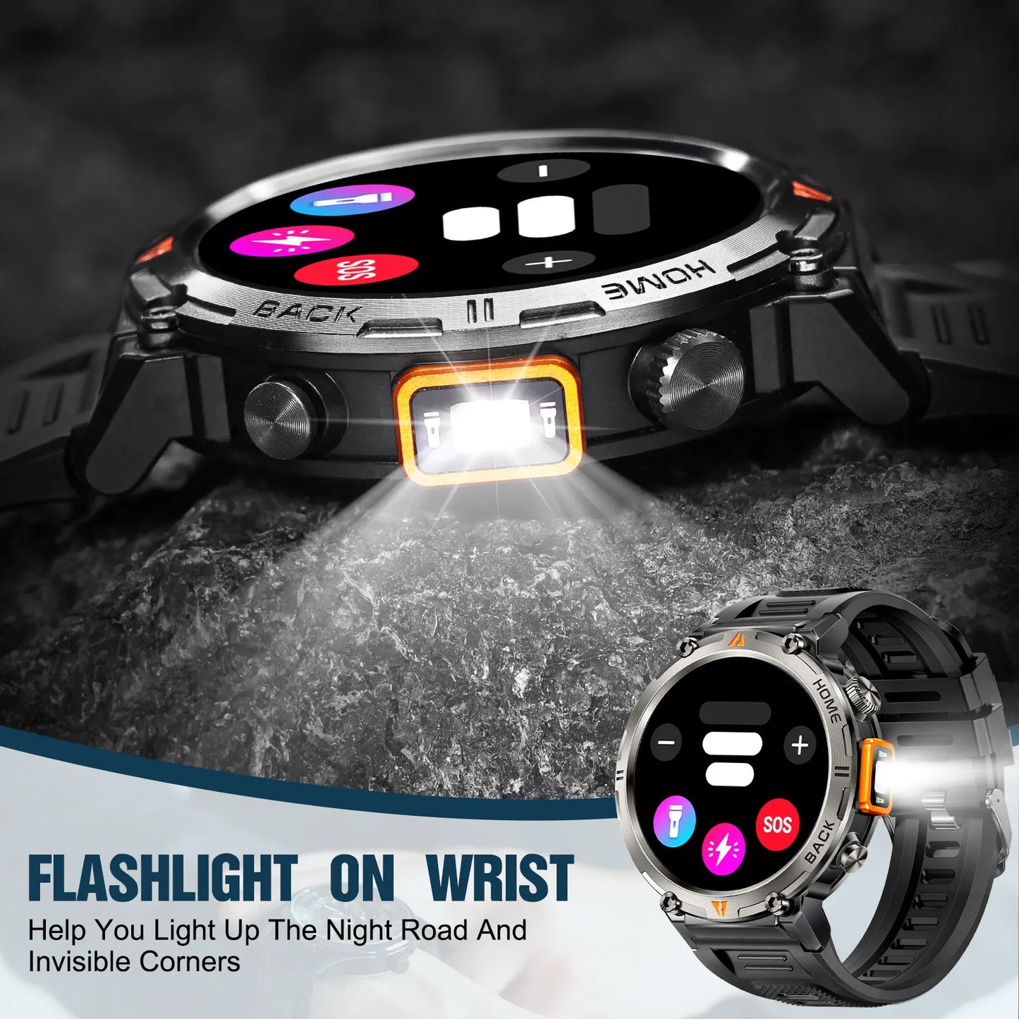 EIGIIS KE3 Bluetooth Smartwatch for Men Heart Rate