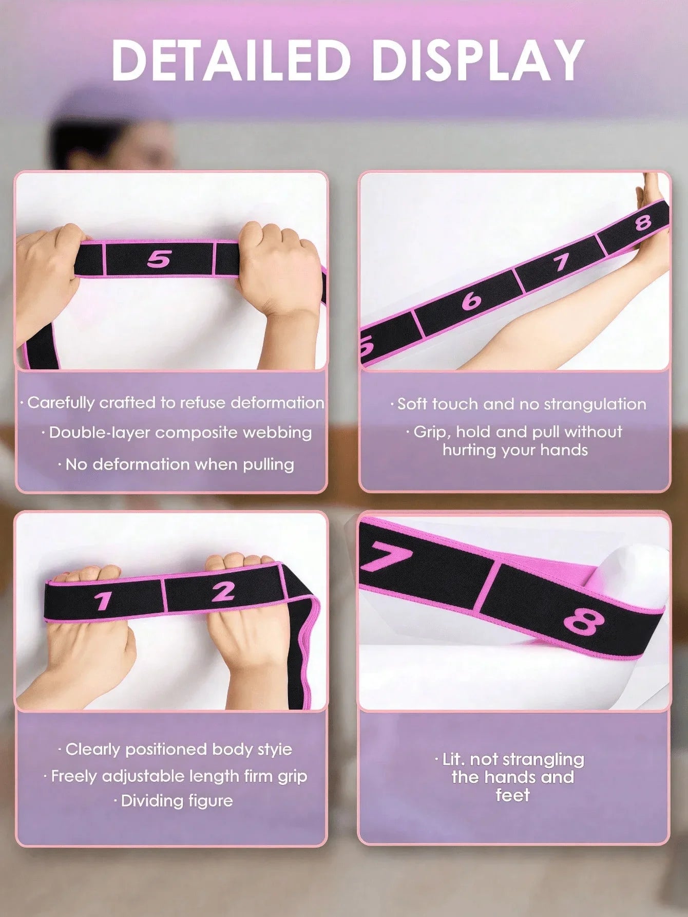 Yoga Elastic Band Fitness Resistance Band For Pilates And Gymnastics