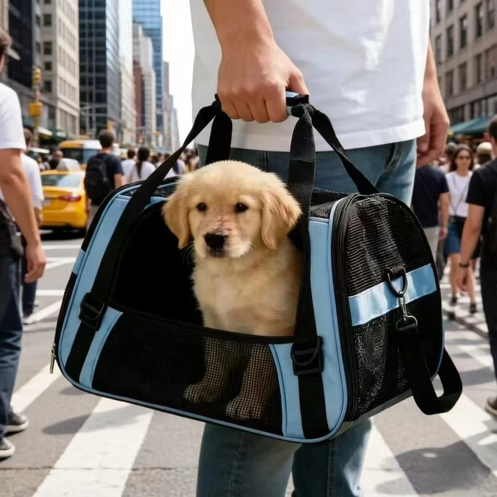 Breathable Mesh Pet Carrier Backpack For Small Dogs And Cats