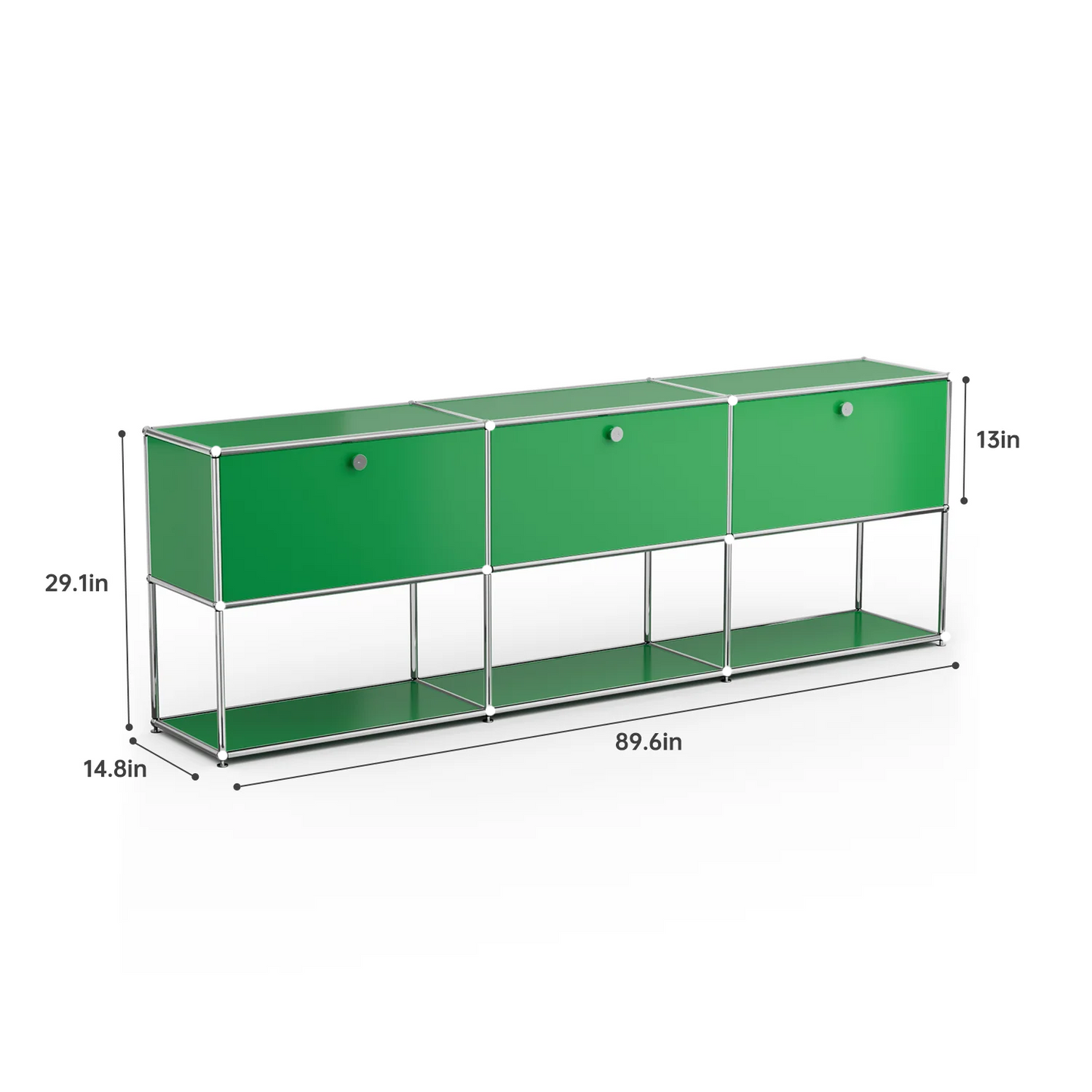 Stainless Steel Storage Cabinet and TV Stand for Living Room