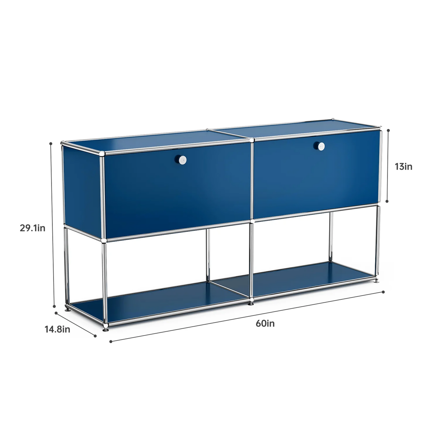 Stainless Steel Storage Cabinet and TV Stand for Living Room