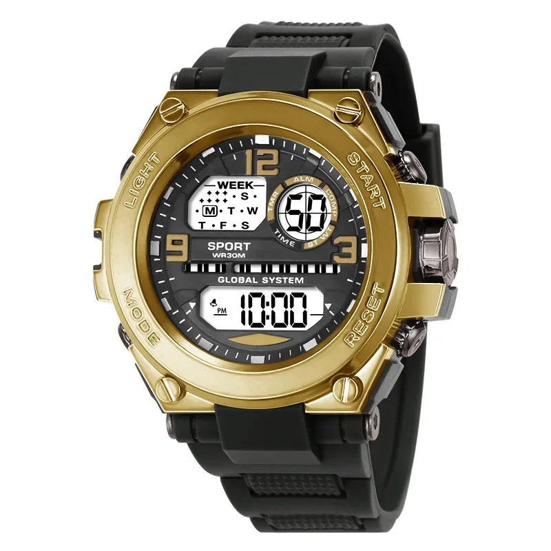 Multifunction Men's Sports Watch Waterproof Luminous LED Digital