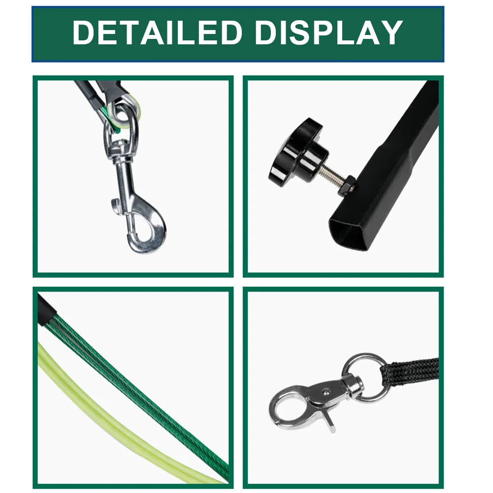 Pet Foldable Grooming Bracket with Restraint Rope Dog Shower Stand Height Adjustable Desk Dog Cat Holder Telescopic Table Hanger