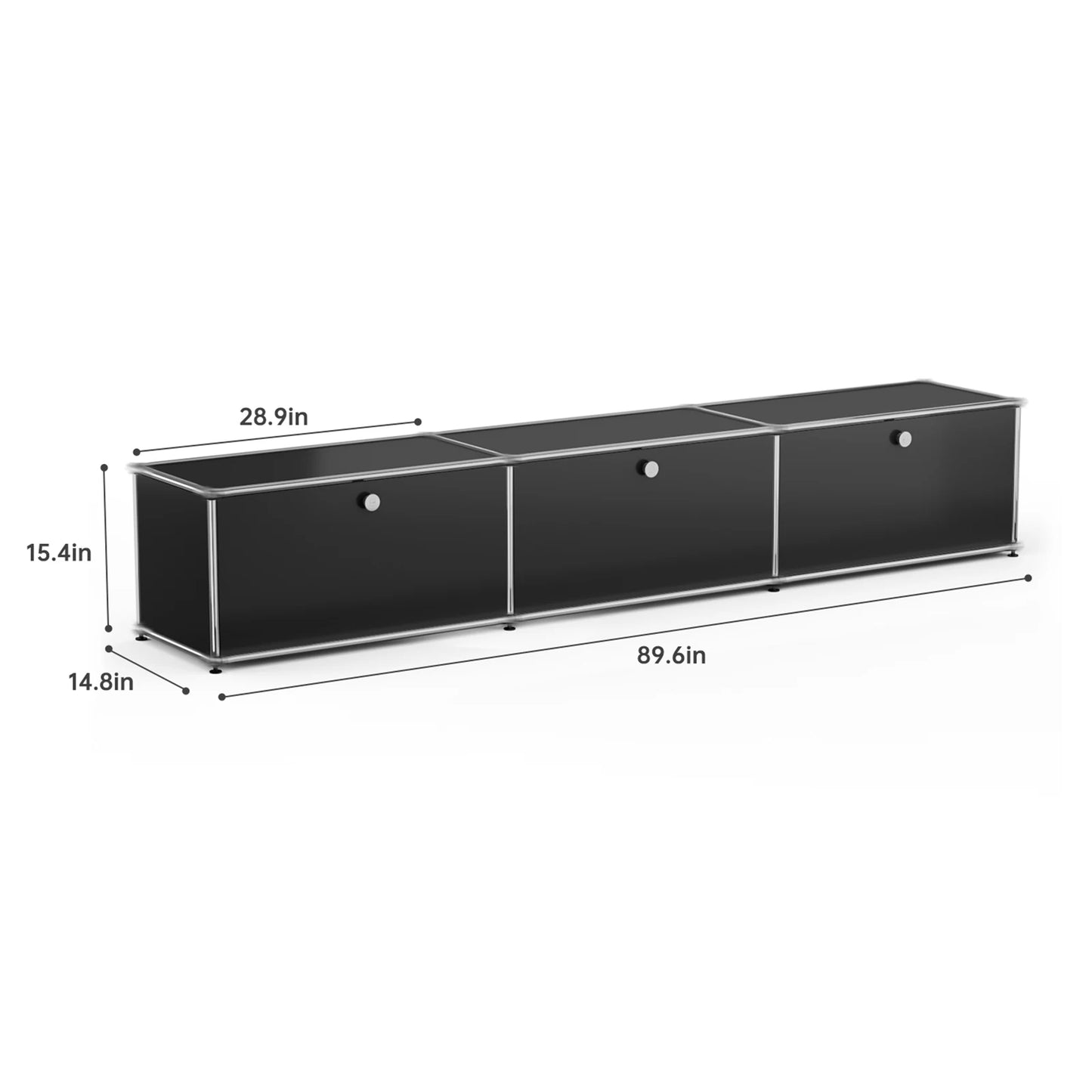 Stainless Steel Storage Cabinet and TV Stand for Living Room