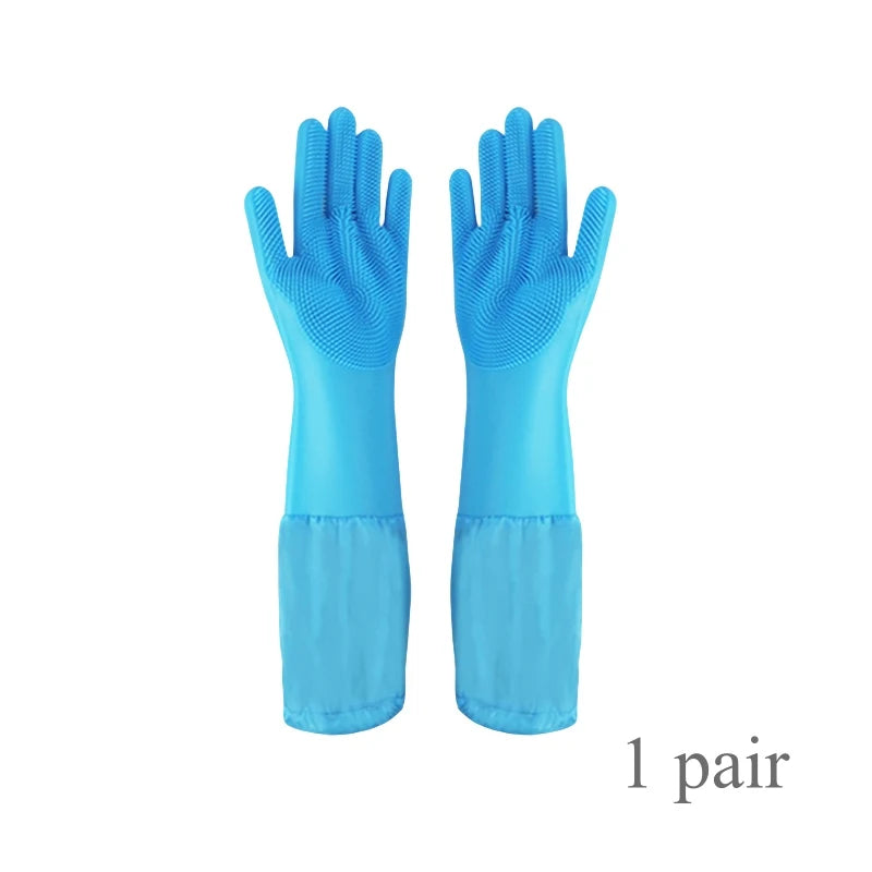 Thicker Pet Grooming Gloves Dog Cat Bathing Cleaning Glove Shampoo Scrubber Soft Silicone Hair Removal Glove Pet Accessories