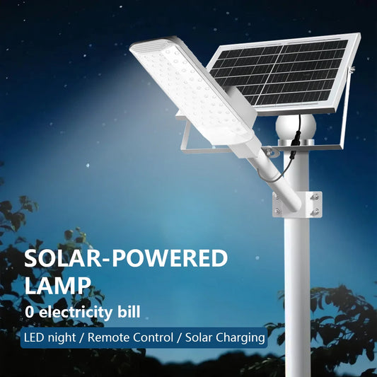 A set of 4000mAh/6000mAh outdoor solar street lamps, commercial area lighting, wall lamps, with motion sensor and remote control