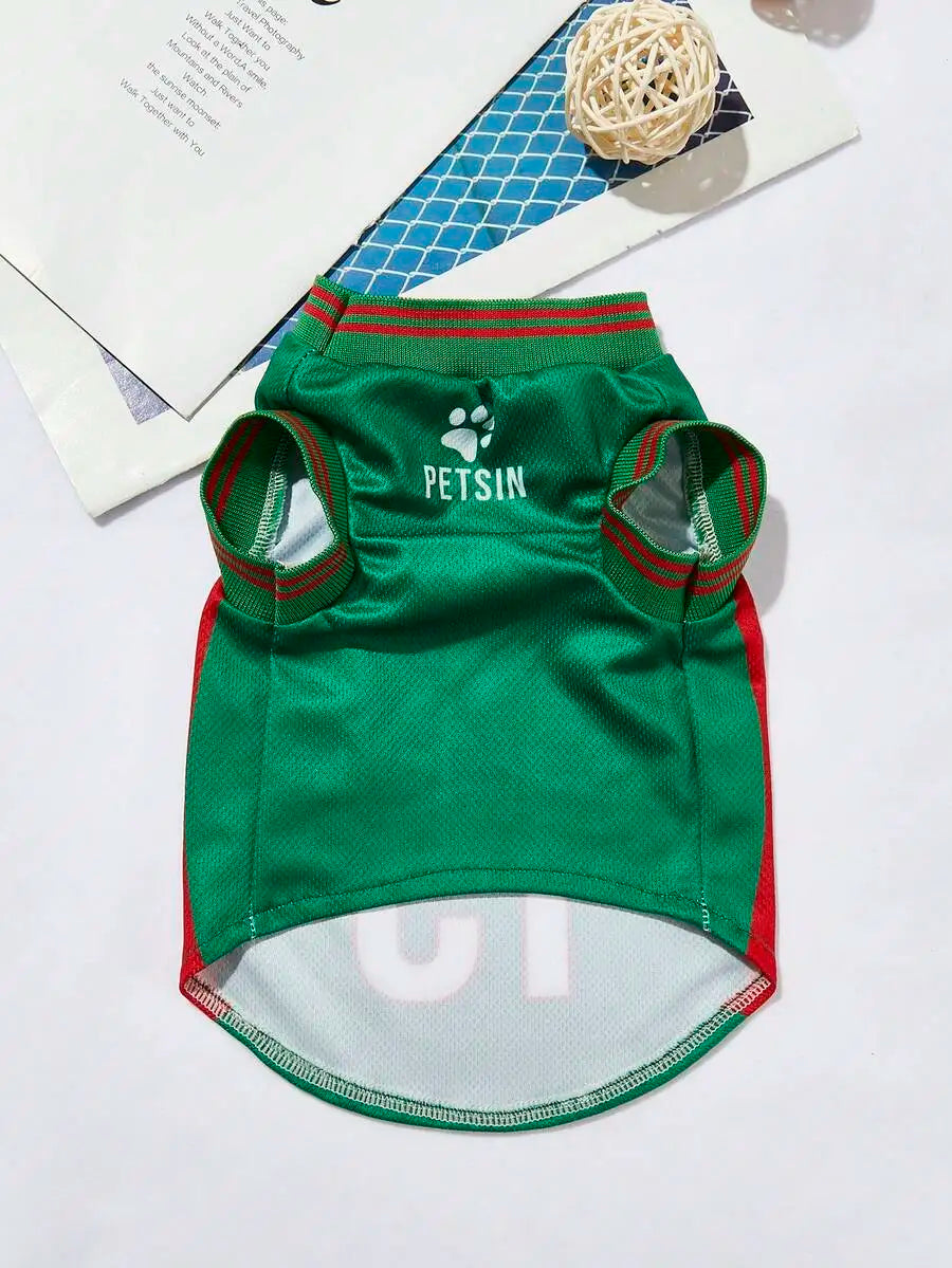 Mexican National Team Style Pet Jersey With English Number Print