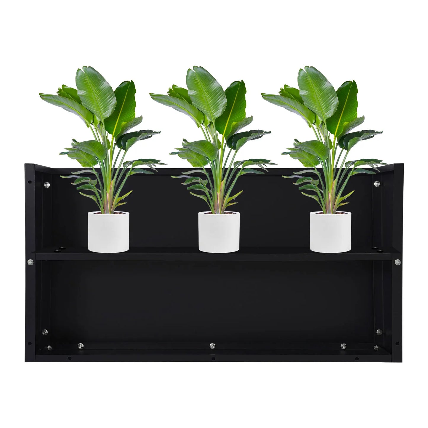 Metal Planter Box With Removable Insert Shelf| 38*16*20in Indoor and Outdoor Raised Garden Planting Box