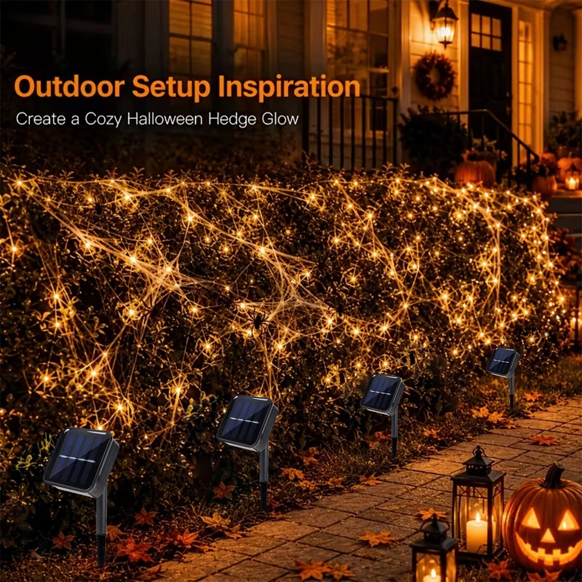 2/4Pack 100 LED Solar Copper Wire String Lights – 8 Twinkling Modes Fairy Lights for Outdoor Patio, Fence, Garden, Yard, Home, Holiday Tree Party Halloween Decor