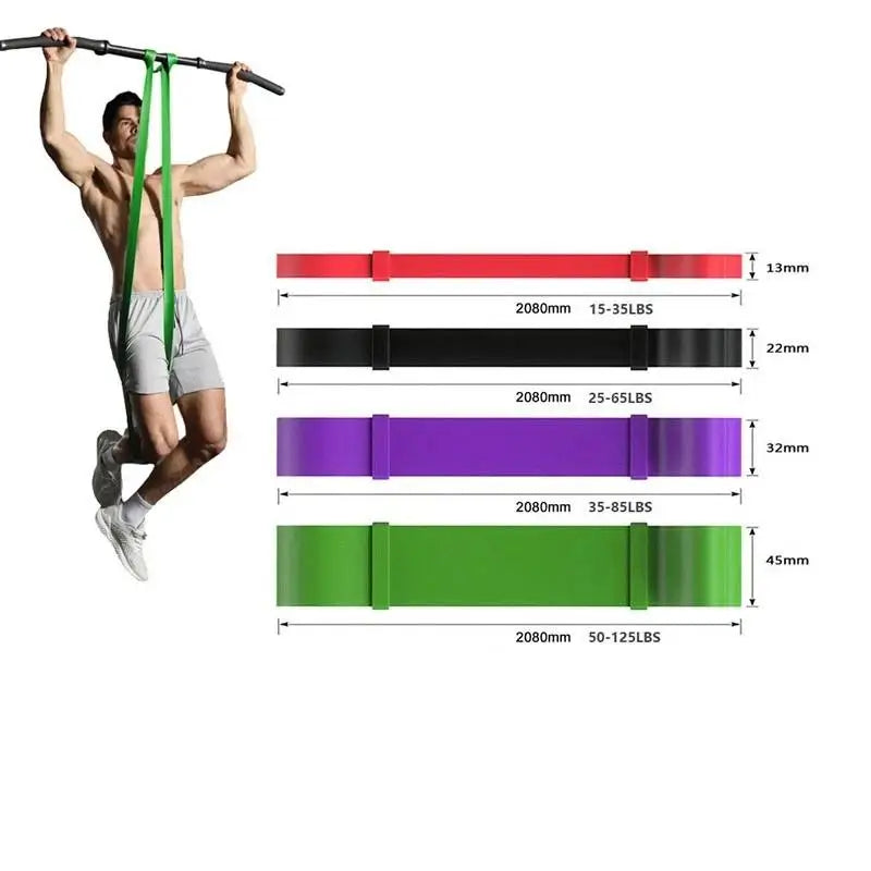 Pull Up Assistance Bands Set, 4 Level Resistance For Full Body Training