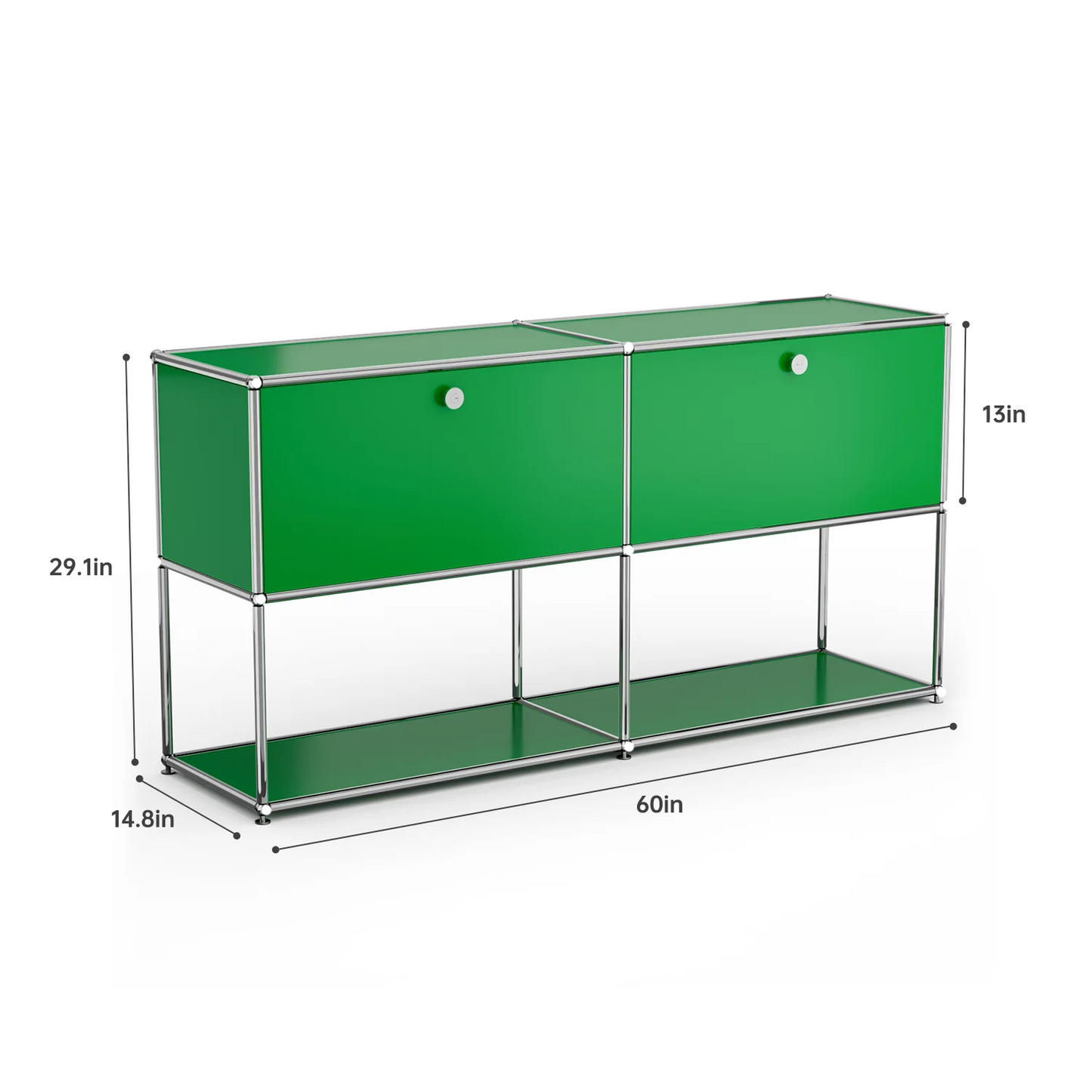 Stainless Steel Storage Cabinet and TV Stand for Living Room