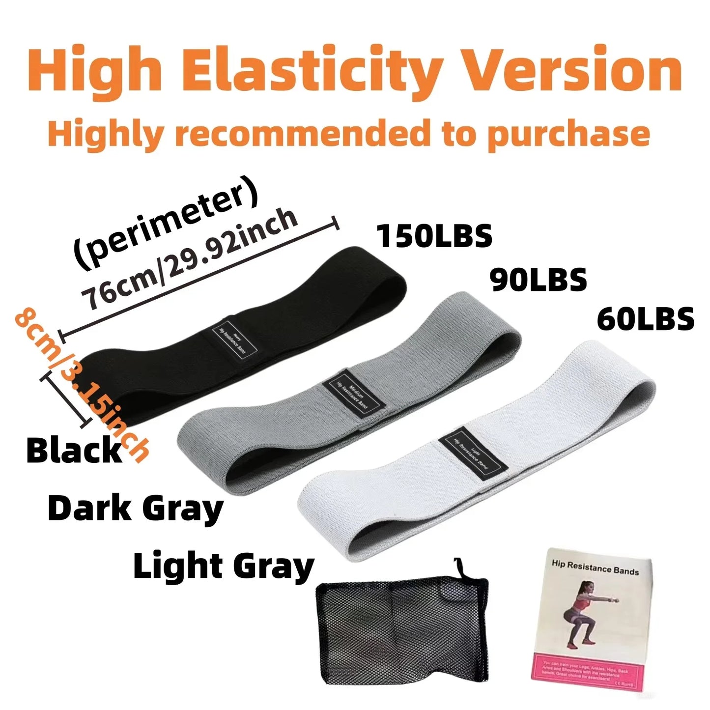 Basic Fabric Resistance Hip Booty Bands Glutes and Thighs Workout