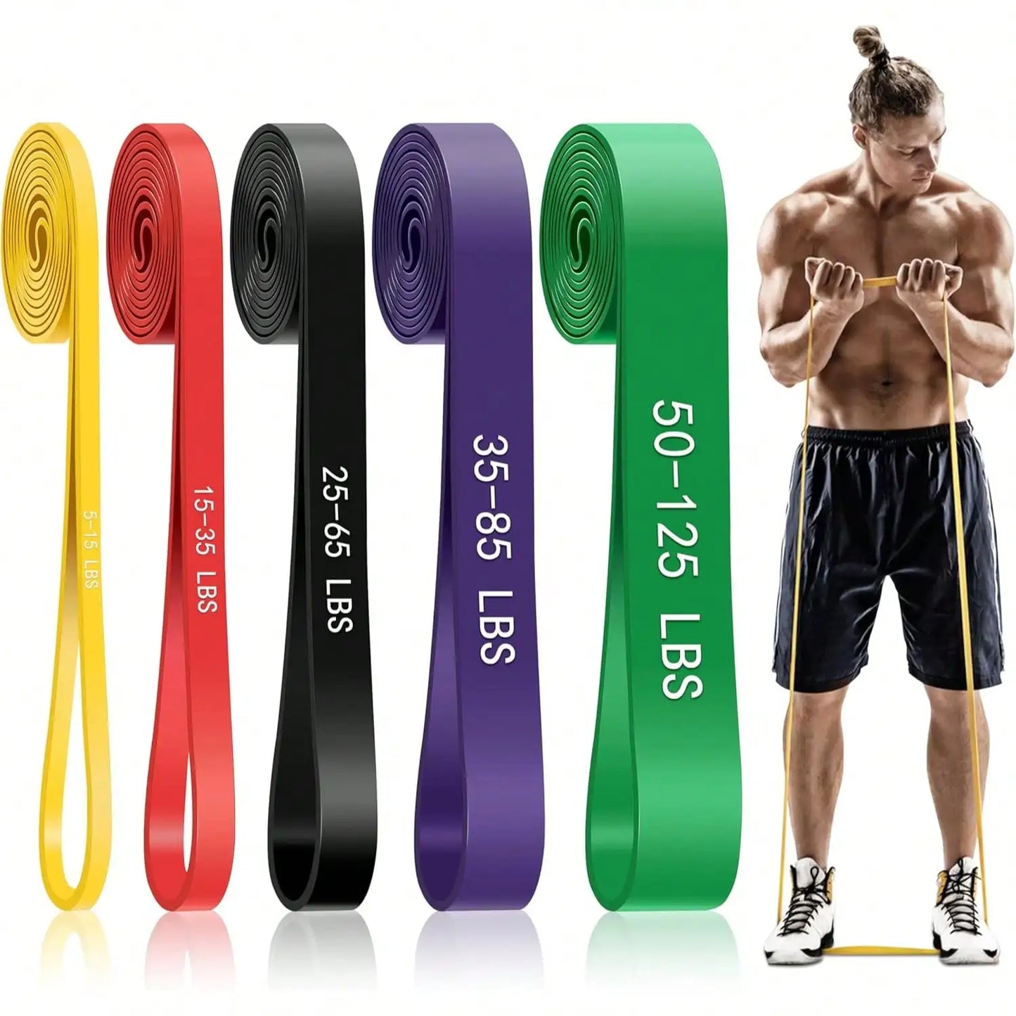 Multifunctional Resistance Bands Set For Pull Ups And Full Body